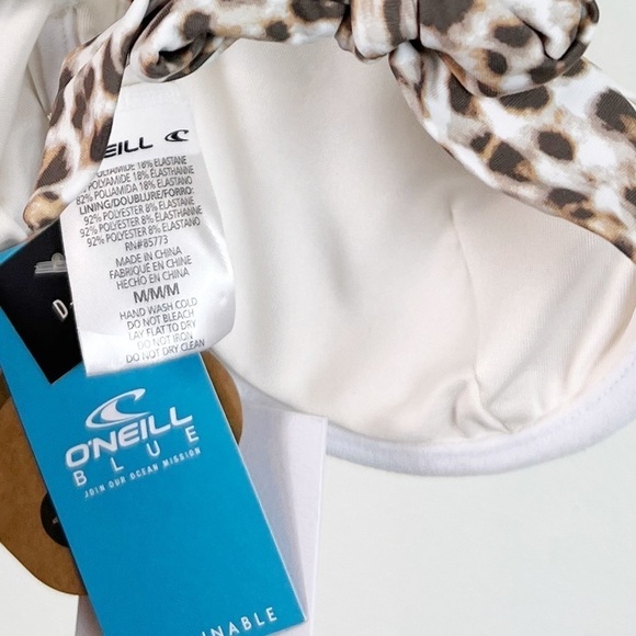 NWT O’Neill Leo Seville Leopard Underwire Bikini Swim Top - Picture 8 of 8